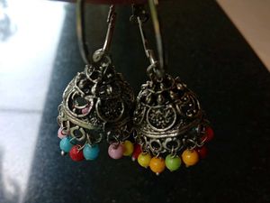 A beautiful pair of jhumkas