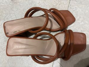 Brown Strappy Flats
