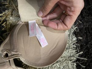 Beige Strapless Victoria Secrets Brazzer