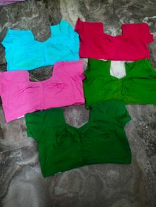 5 Cotton Free Size Blouses.