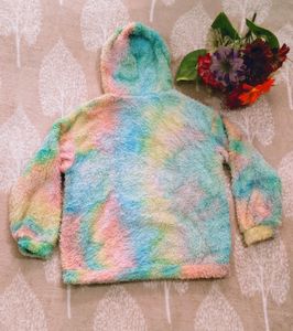 TRENDY FASHIONABLE TIE N DYE FLEECE HOODIE (S)