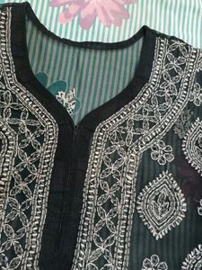 Chickenkari Black Kurta