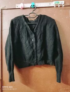 Black and white Cardigan Sweater