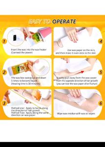 Waxing Kit With Heater, Wax And Strips