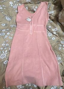 Pink Sleeveless Mini Dress