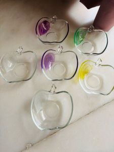 Apple Shaped Glass Bowls