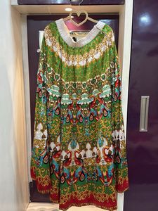 Green Printed Dress