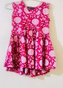 Girls Floral Print Dress