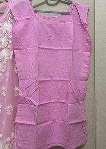 Pink Embroidered Kurta Sets