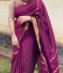 Elegant Purple Saree