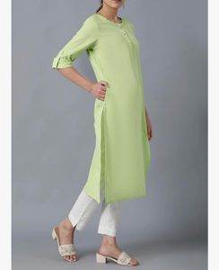 Lime Green Kurta Top