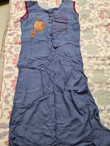 Embellished Blue Kurta