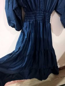 Peacock Colour Dress (XL)
