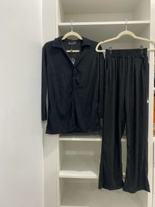 Pleated Relaxed Co Ord Suit