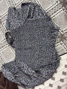 Leopard Print Smocked Top