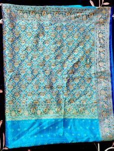 Blue Embellished Saree