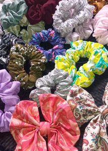 40 Pics Hair Scranchies And 2 Bow