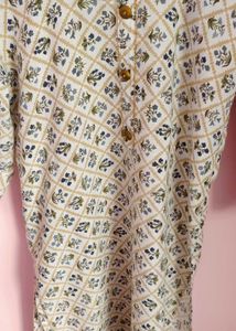 Floral Print Kurta