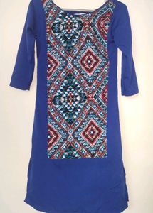 Blue Print Dress