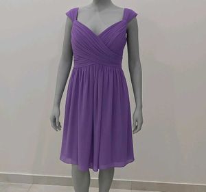 Purple Fit &amp; Flare Dress