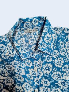 Sky Blue Floral Shirt