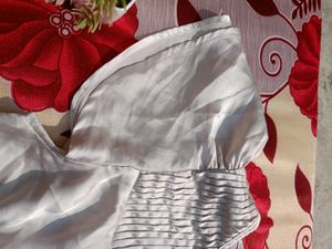 Vintage Cottage-Core Satin Top
