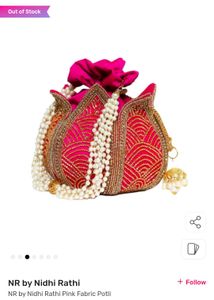 Nr By Nidhi Rathi Potli Hand Work Pearl Chain