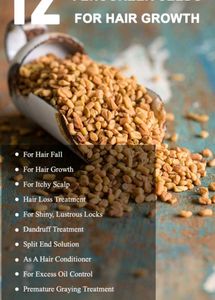 Fenugreek Seeds Water for Hair Growth