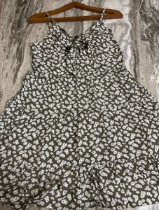Floral Print Tie-Front Sundress