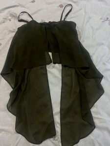 Chic Olive Green Top