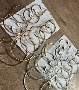 anti tarnish hoop earrings 12 pieces