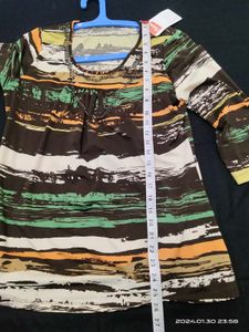 Colorful Brushstroke Top - 34 Bust