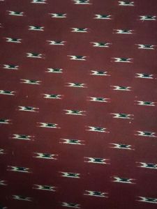 Maroon Ikkat Print Handbag