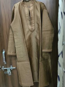 Red and Golden Kurta Pant stalk se