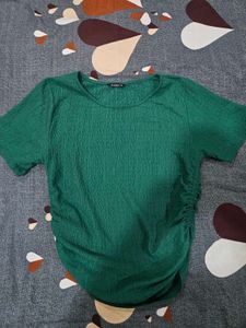 Green Textured Top