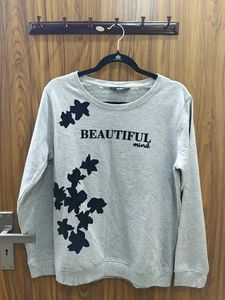 Max Women Grey Sweatshirt