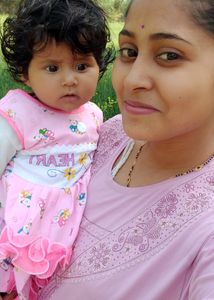 Baby Pink Colour Cotton Frock