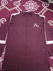 Burgundy Knit Mini Dress