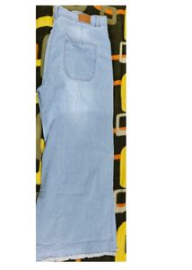 Denim Wide Leg Palazzo Pants