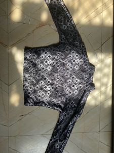 Fitted Top With Bust Zip