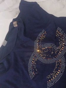 green Embellished Top