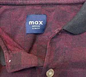 Max Burgundy  Polo T-Shirt