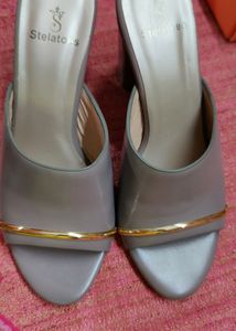 Stelatoes High Heels, 3.5 Inches, Brand New, Grey Colour,