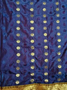 Navy Blue Silk Saree