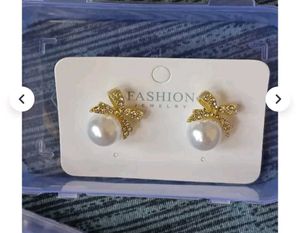 Gold Plated Pearls Earrings Combo