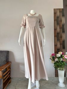 Rosy Faint Pink High Quality Satin Gown