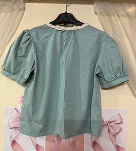 Vintage Inspired Puff Sleeve Blouse