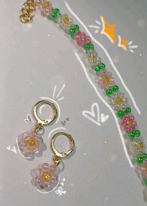 Flower Beaded Set