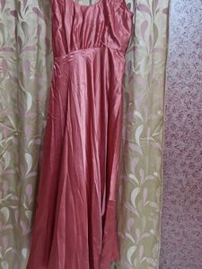 Elegant Pink Maxi Dress