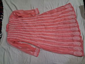 Chikankari Kurti With Inner Combo